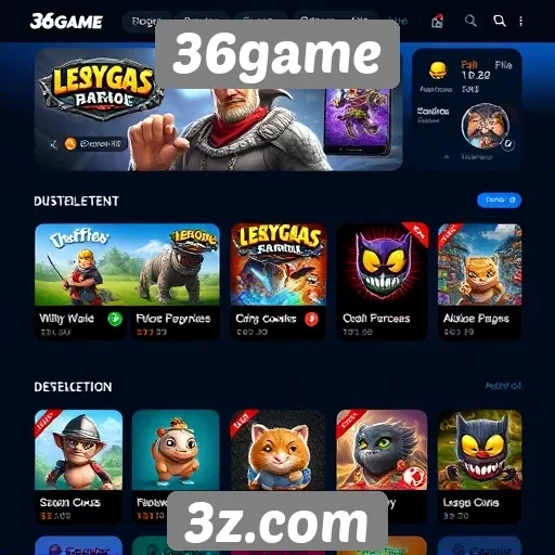 Navegação simples e intuitiva no 36game